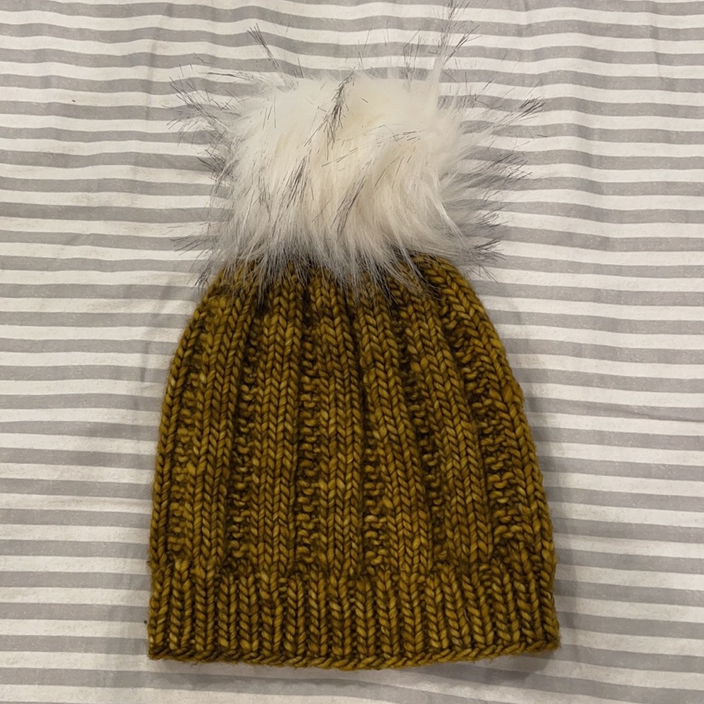 Hand knit beanie